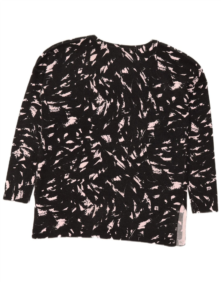 Maglione maglione con scollo a V da donna Marks & Spencer UK 8 piccolo nero