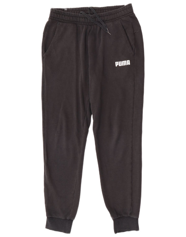 Pantaloni da tuta da uomo Puma Joggers medi neri in cotone sportivo