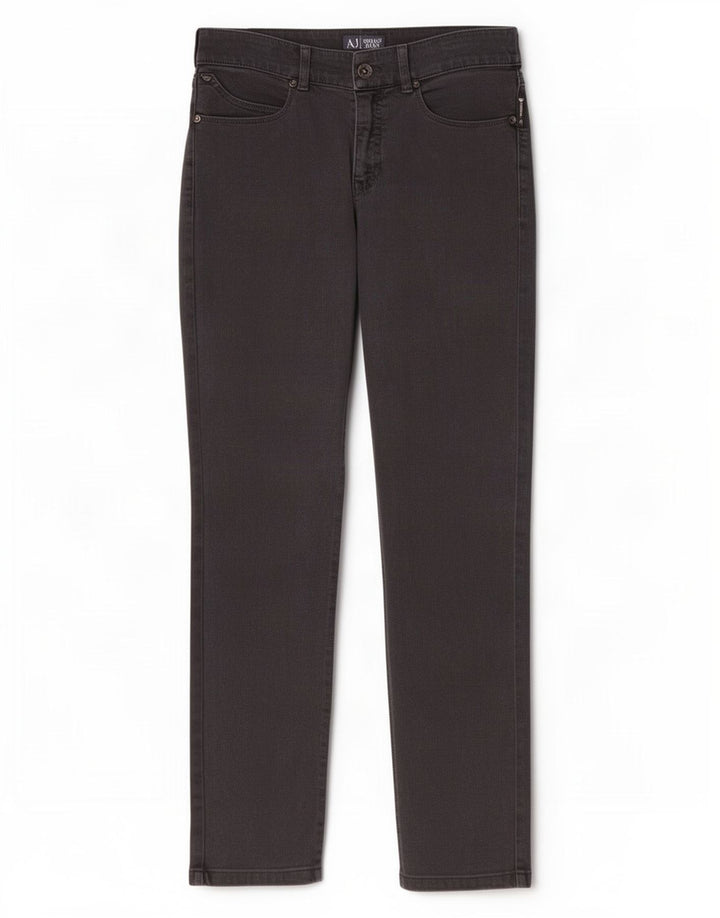 Jeans slim da donna Armani W27 L28 cotone grigio