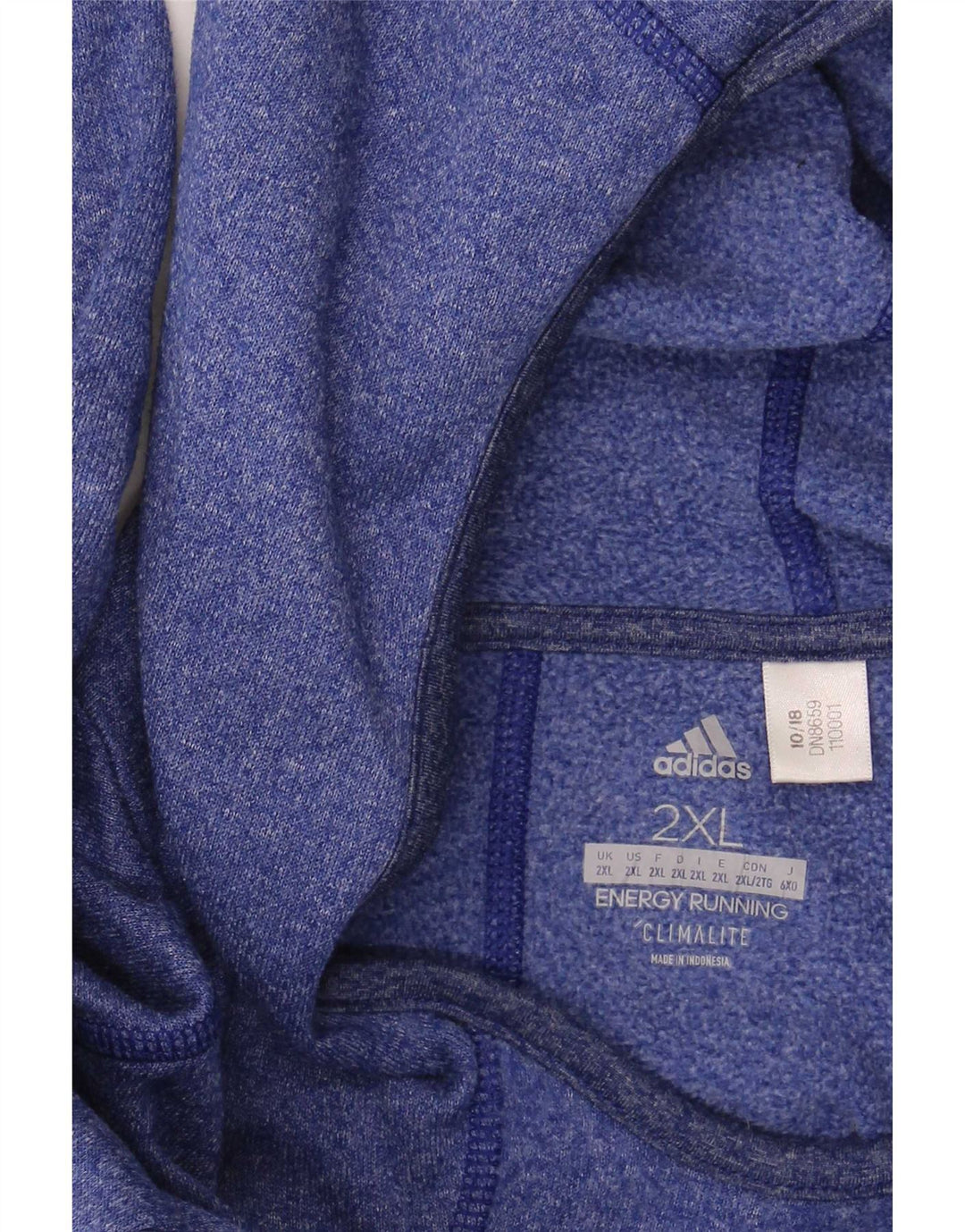 Adidas Uomo Maglia con cappuccio manica lunga 2XL Blu