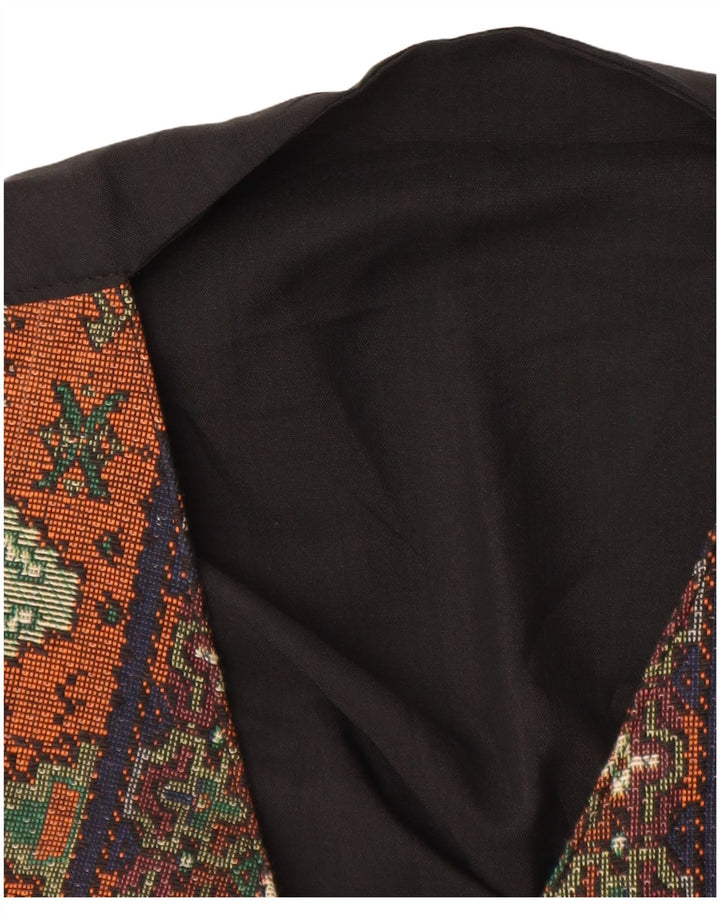 Gilet vintage da uomo piccolo Fair Isle multicolore