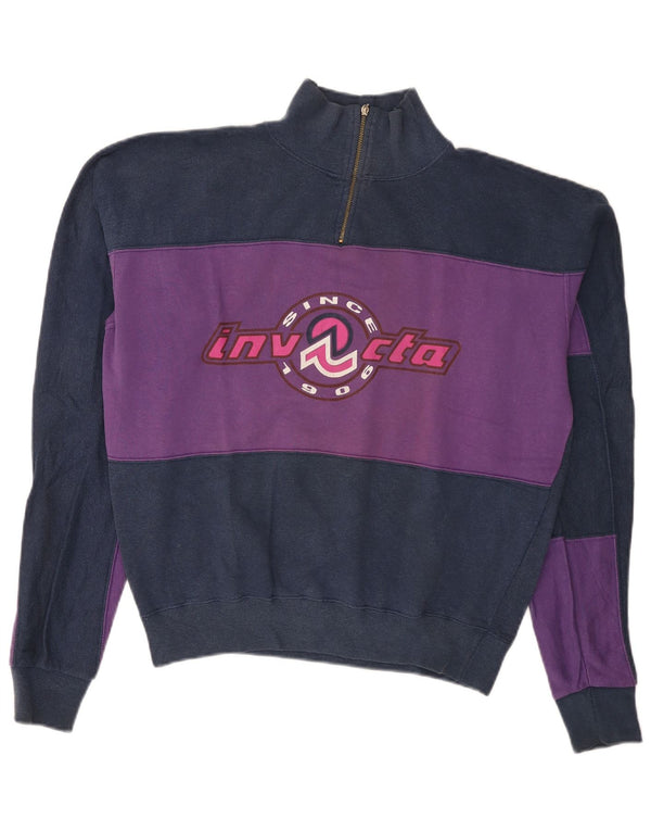 Felpa grafica da uomo Invicta, maglione medio, blu navy, color block