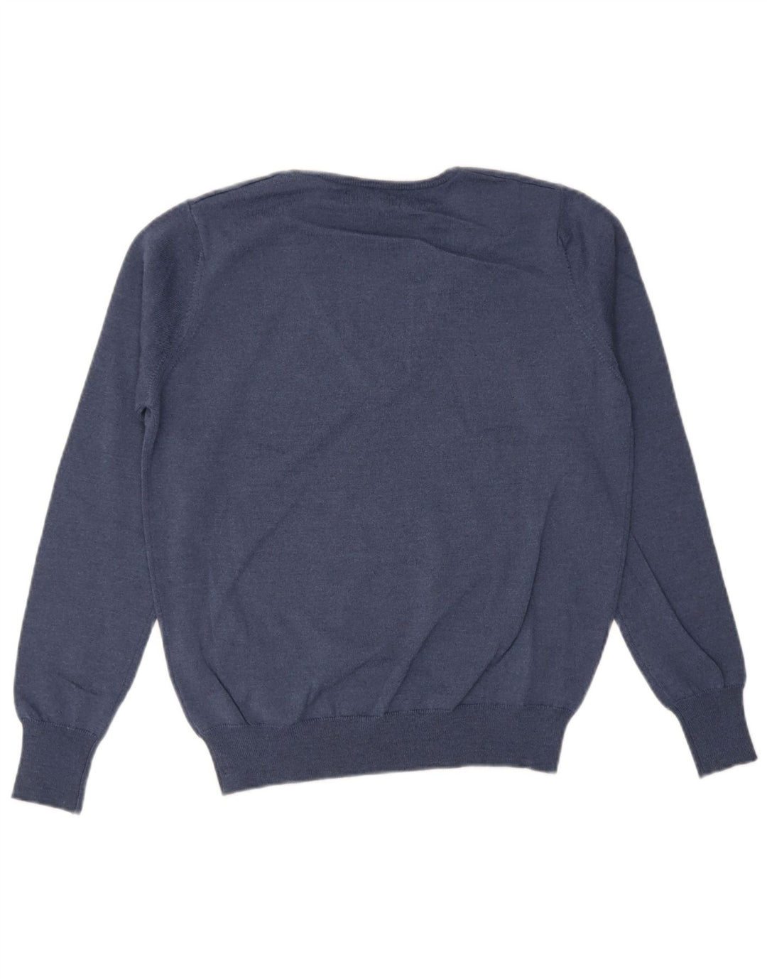 Maglione Trussardi Uomo Scollo a V Medio Blu Navy Lana Vergine