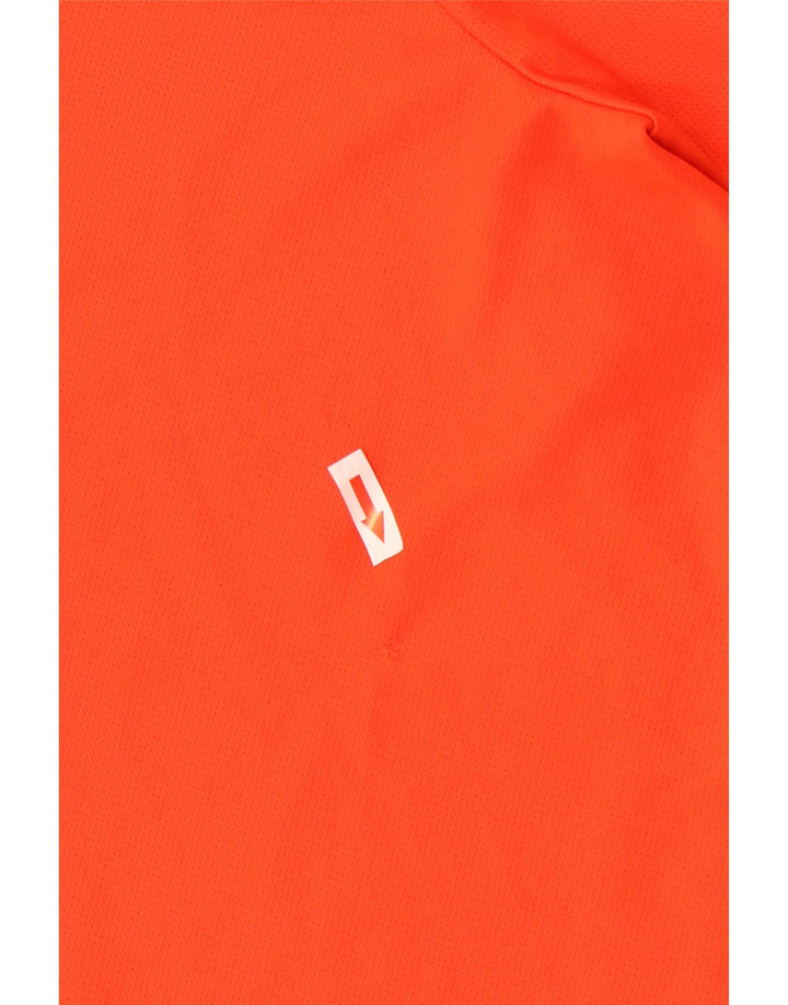 T-shirt Adidas Climalite da uomo, grande, in poliestere arancione