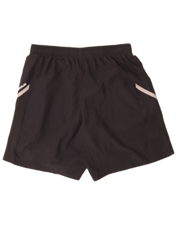 Pantaloncini sportivi da uomo Under Armour medio nero poliestere