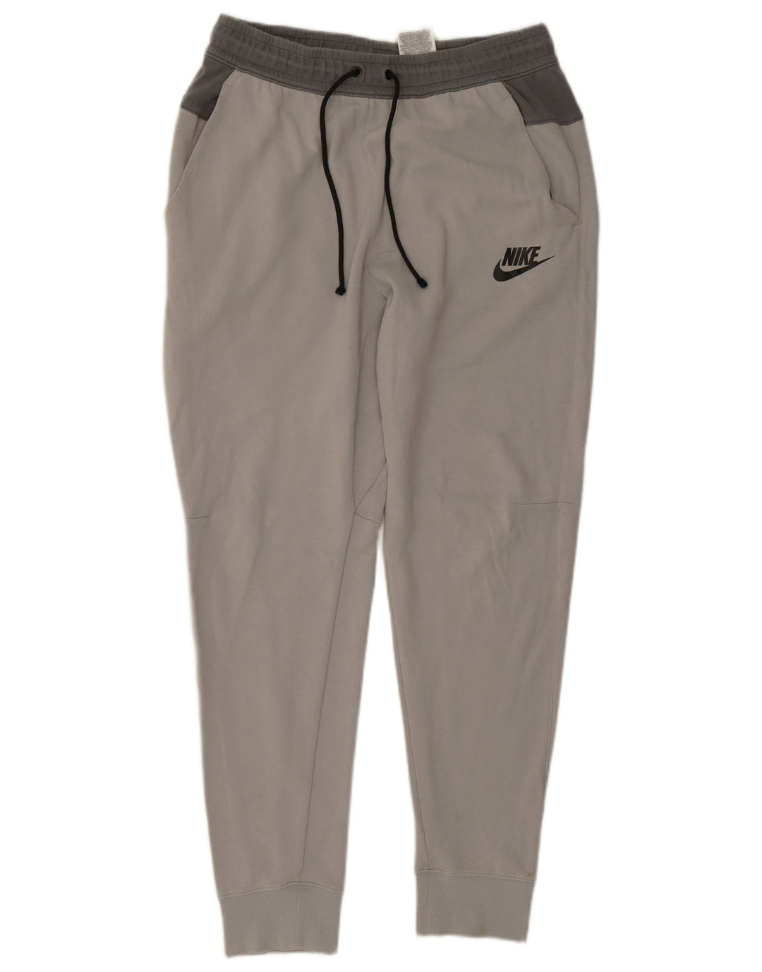 Nike Mens Tracksuit Trousers Joggers Medium  Grey Cotton