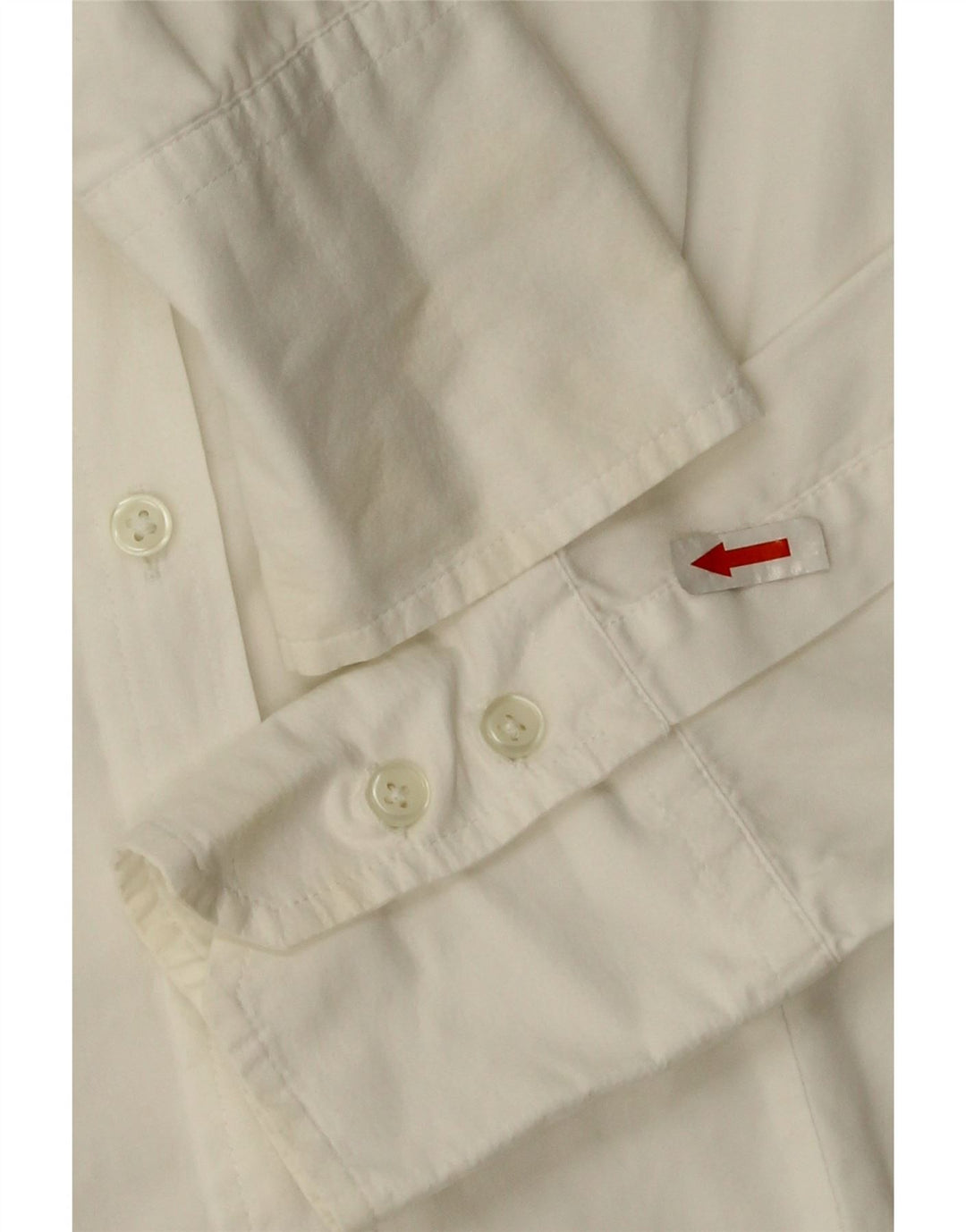 Camicia Benetton Donna UK 10 Small Cotone Bianco