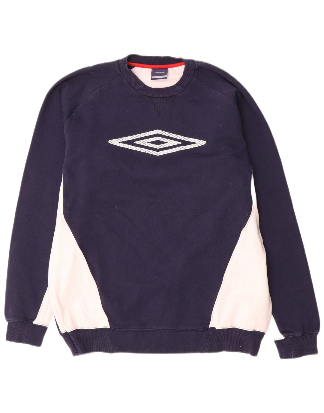 Felpa grafica da uomo Umbro Maglione grande blu navy color block