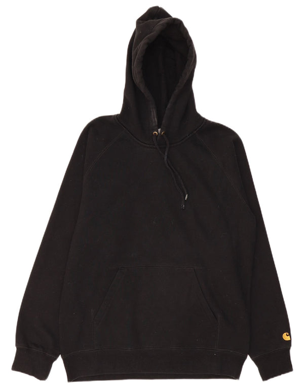 Maglione con cappuccio da uomo Carhartt, cotone nero medio