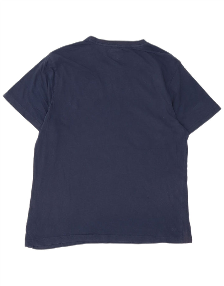 T-shirt grafica da uomo Hurley Top Large in cotone blu navy