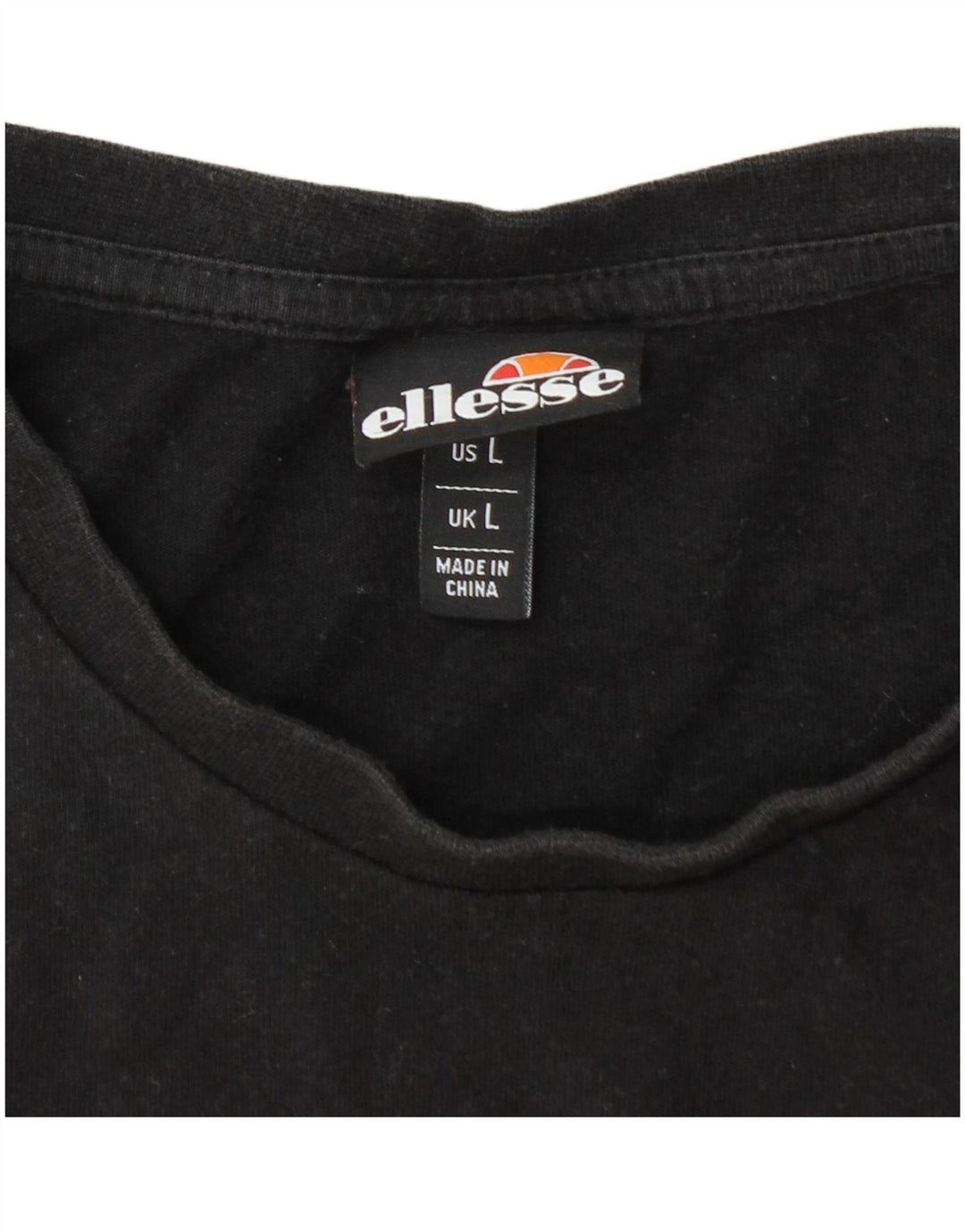 ELLESSE T-shirt grafica da uomo grande nera