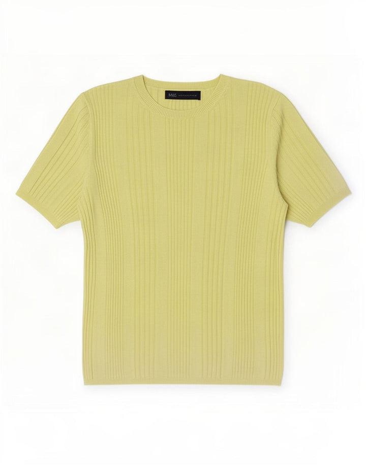 Maglione maglione con scollo a barca da donna Marks & Spencer UK 12 giallo medio