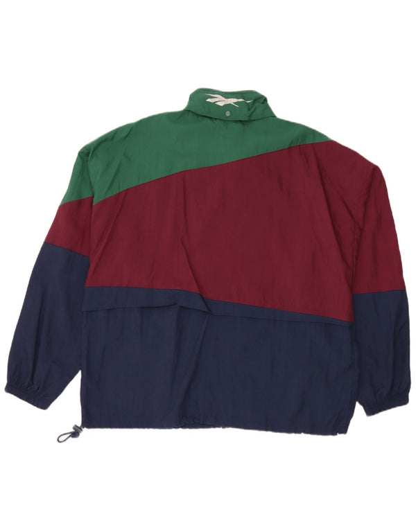 Giacca da tuta da uomo Reebok UK 40 Large multicolore Colourblock