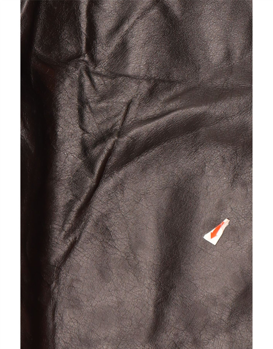 Pantaloni dritti in pelle da donna DANIER UK 16 Large W34 L31 Pelle nera