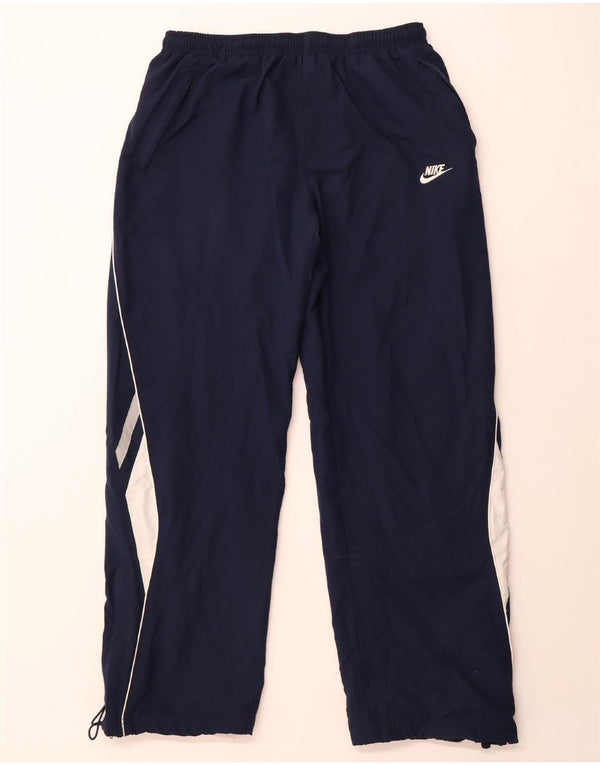 Pantaloni da tuta NIKE da uomo XL in poliestere color block blu navy