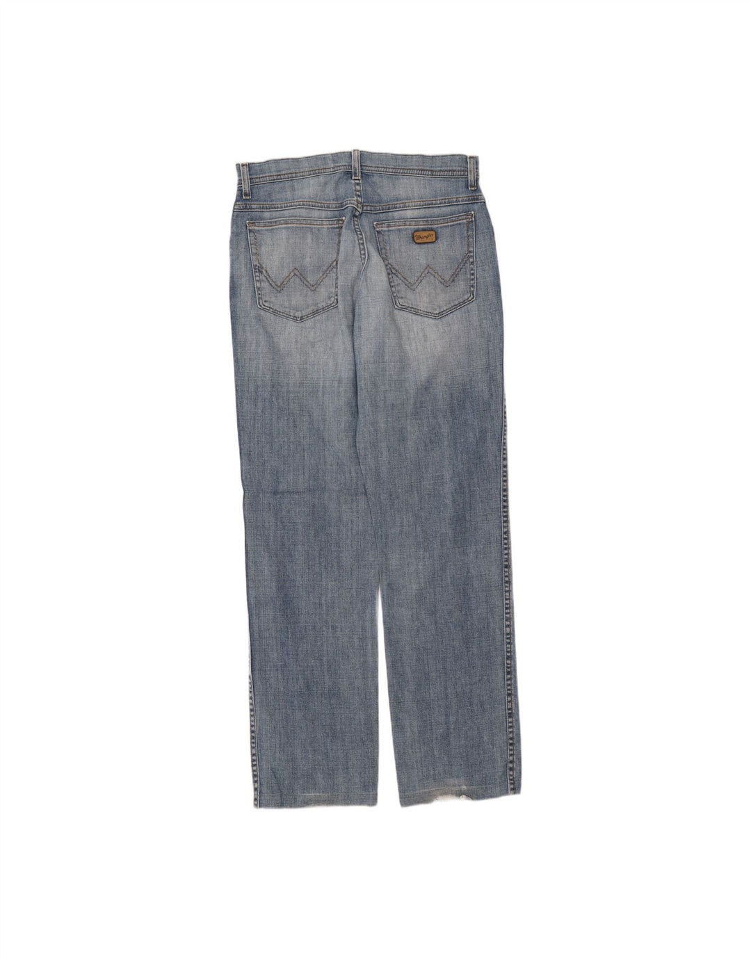 WRANGLER Mens Straight Jeans W32 L34 Blue Cotton