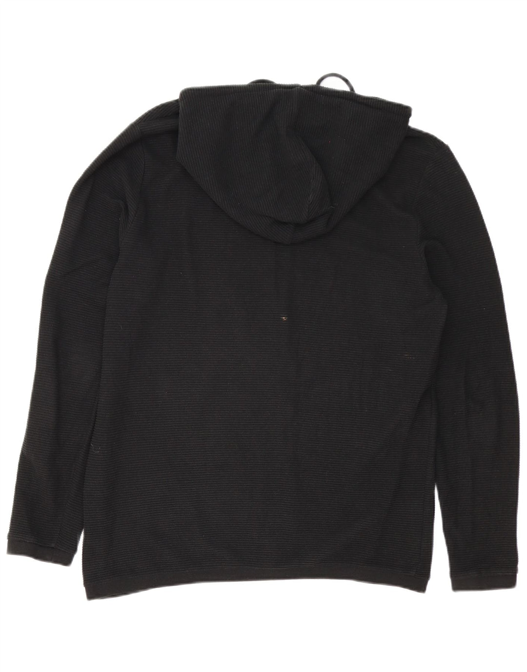 PIAZZA ITALIA Maglione con cappuccio e zip vestibilità regolare da uomo grande nero