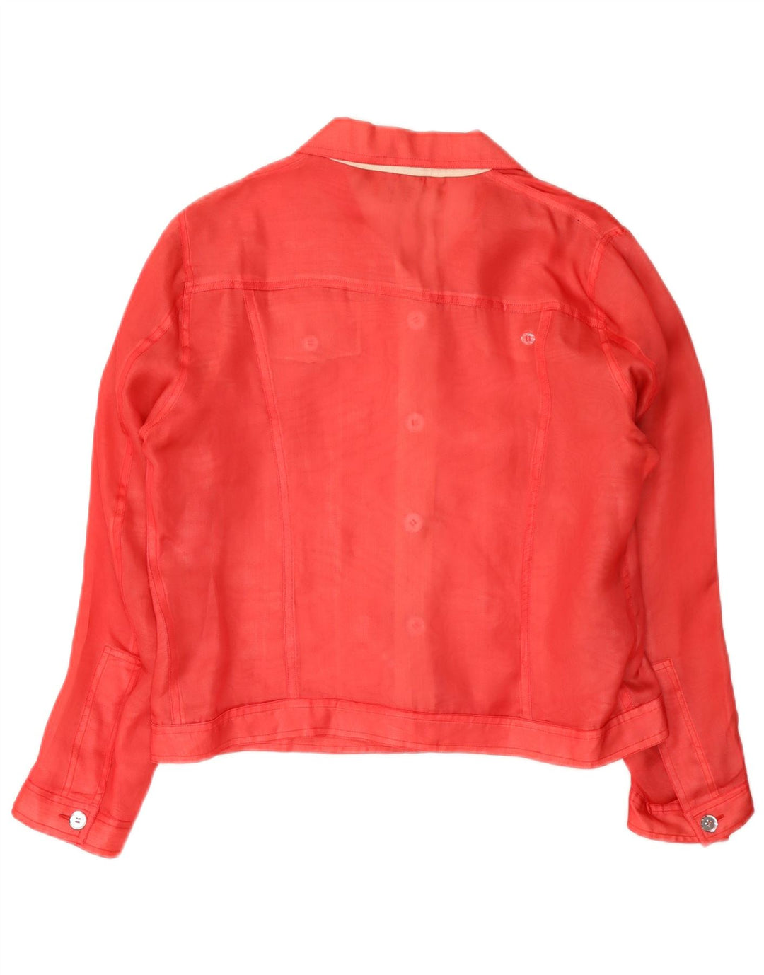 Giubbotto bomber da donna ADRIAN'S CAPRI UK 14 rosso medio in seta
