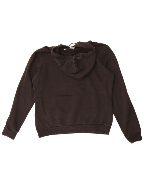 Felpa con cappuccio grafica da donna Puma UK 14 cotone nero medio