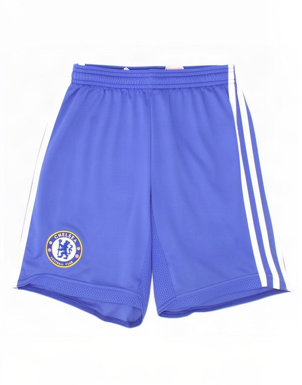 Pantaloncini sportivi Adidas da ragazzo Chelsea FC 11-12 anni in poliestere blu