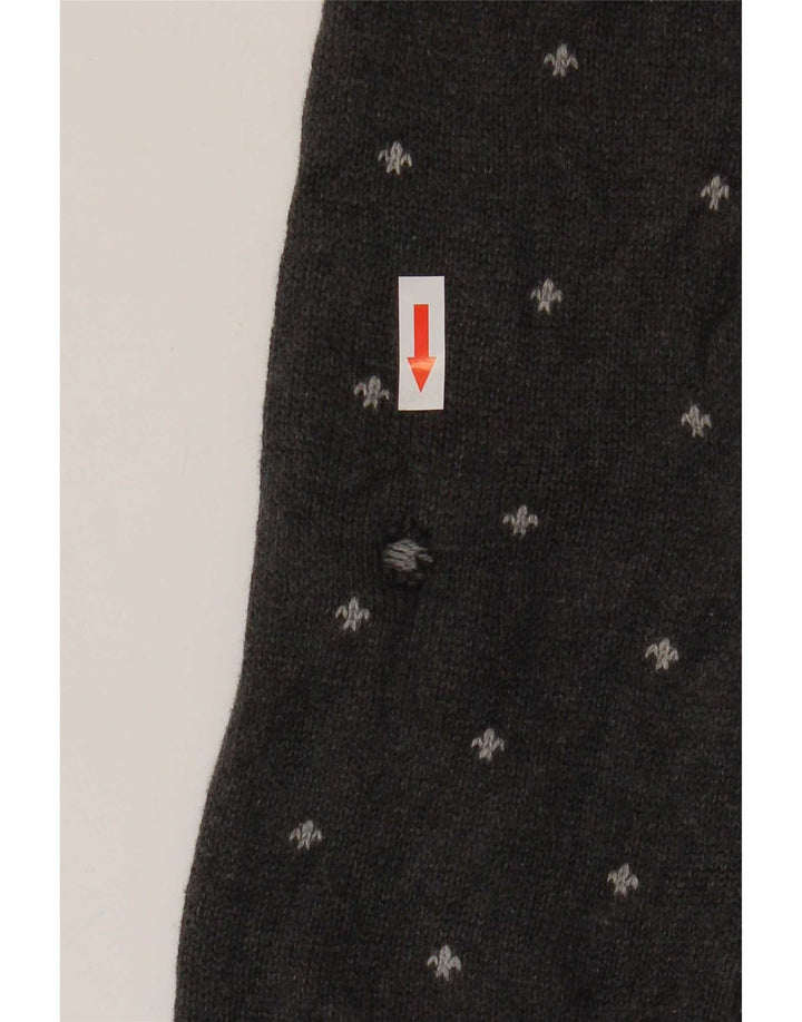 Chaps Uomo Maglione con scollo a barca Maglione piccolo in cotone Fair Isle grigio