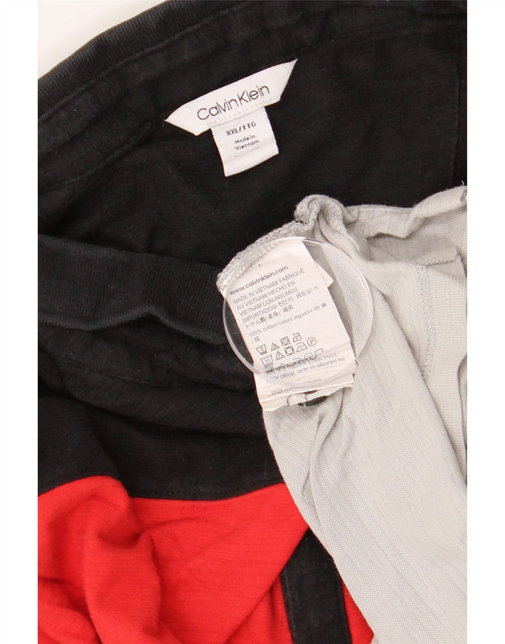 Polo da uomo Calvin Klein 2XL in cotone color block multicolore