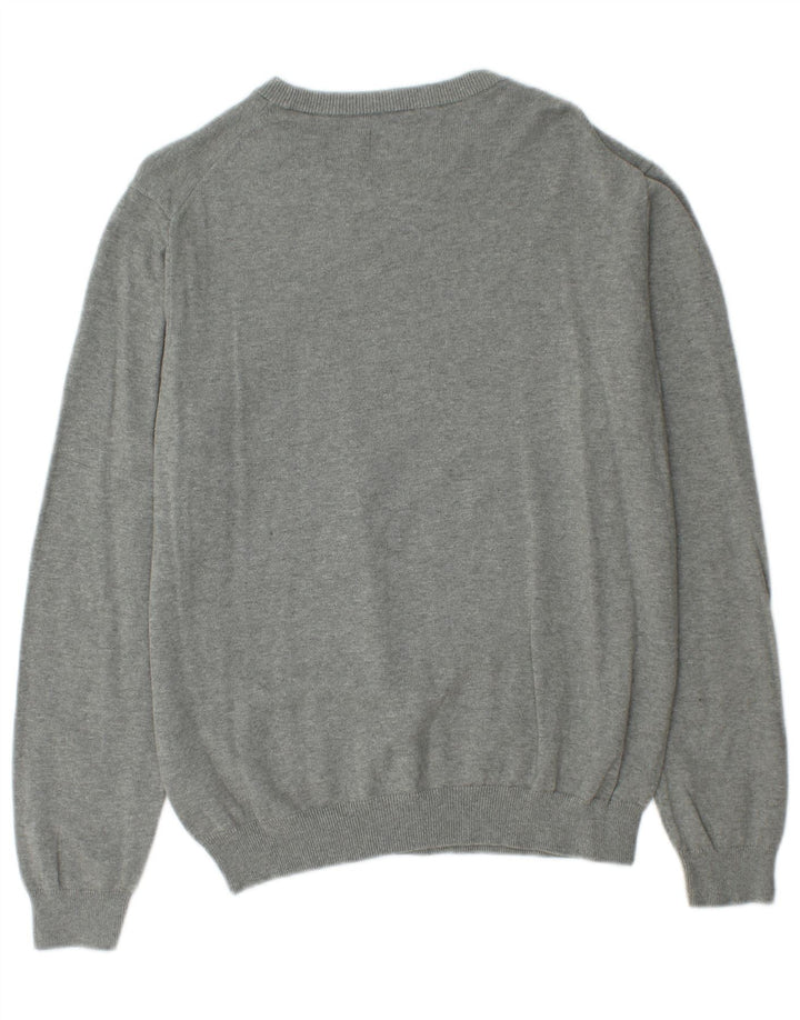 Maglione maglione con scollo a barca da donna Replay UK 14 Cotone grigio medio