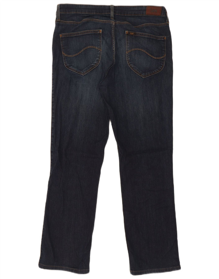 Jeans dritti Marion da donna Lee W33 L29 cotone blu navy