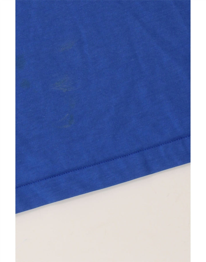 T-shirt Nike Dri Fit da uomo in cotone blu medio
