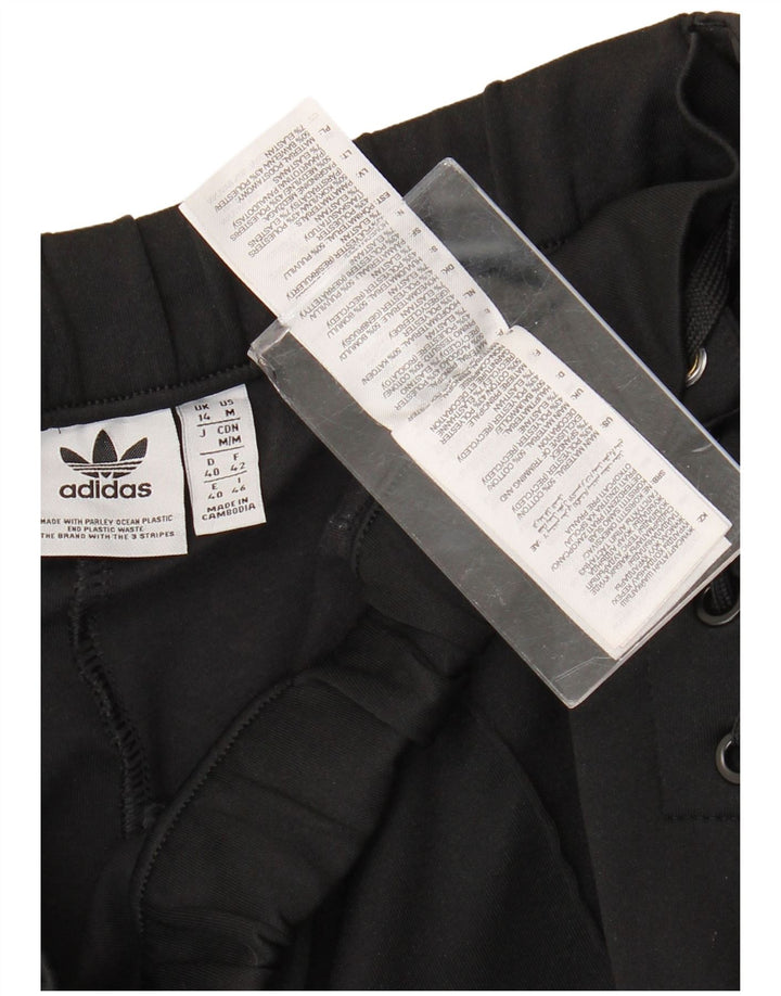 Pantaloni della tuta da donna Adidas UK 14 cotone medio nero