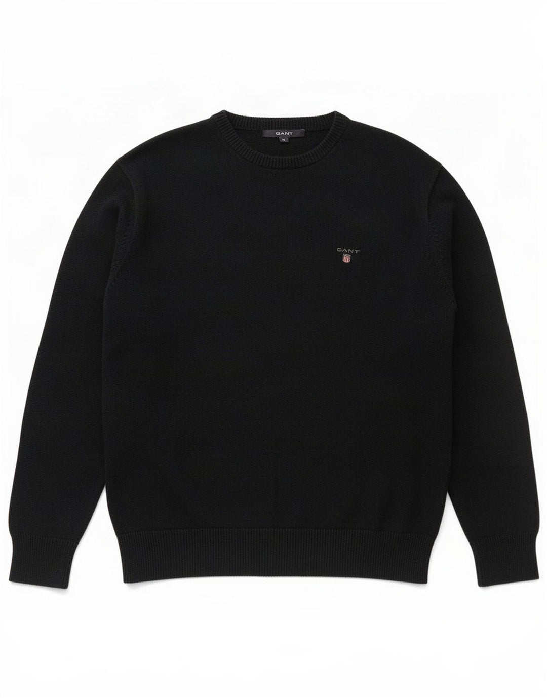 Gant Maglione da uomo girocollo in cotone medio blu navy