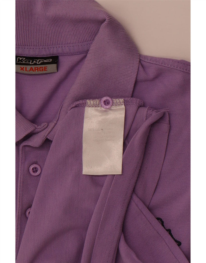Polo KAPPA da uomo XL in cotone viola