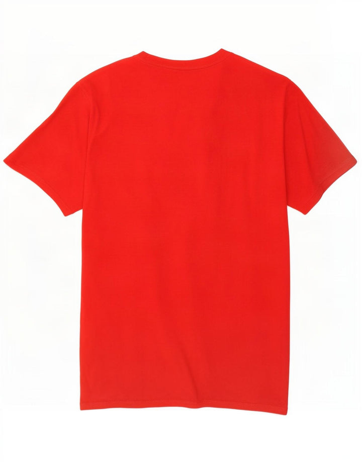 T-shirt grafica da uomo Champion Top piccola in cotone rosso