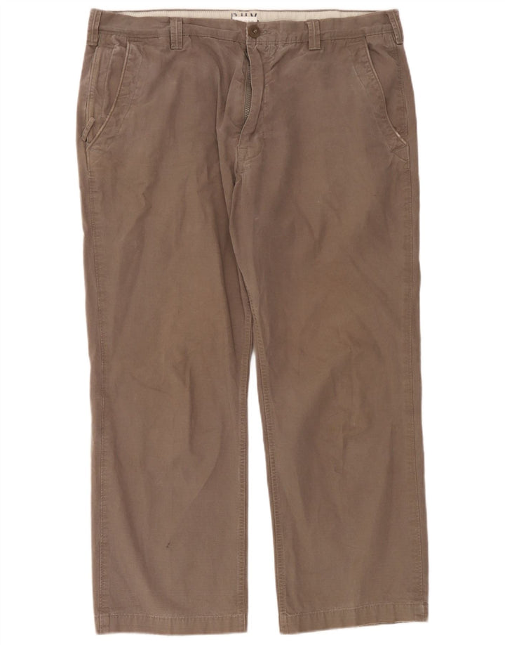 Pantaloni chino dritti Marks & Spencer da uomo blu Harbour W40 L27 grigi