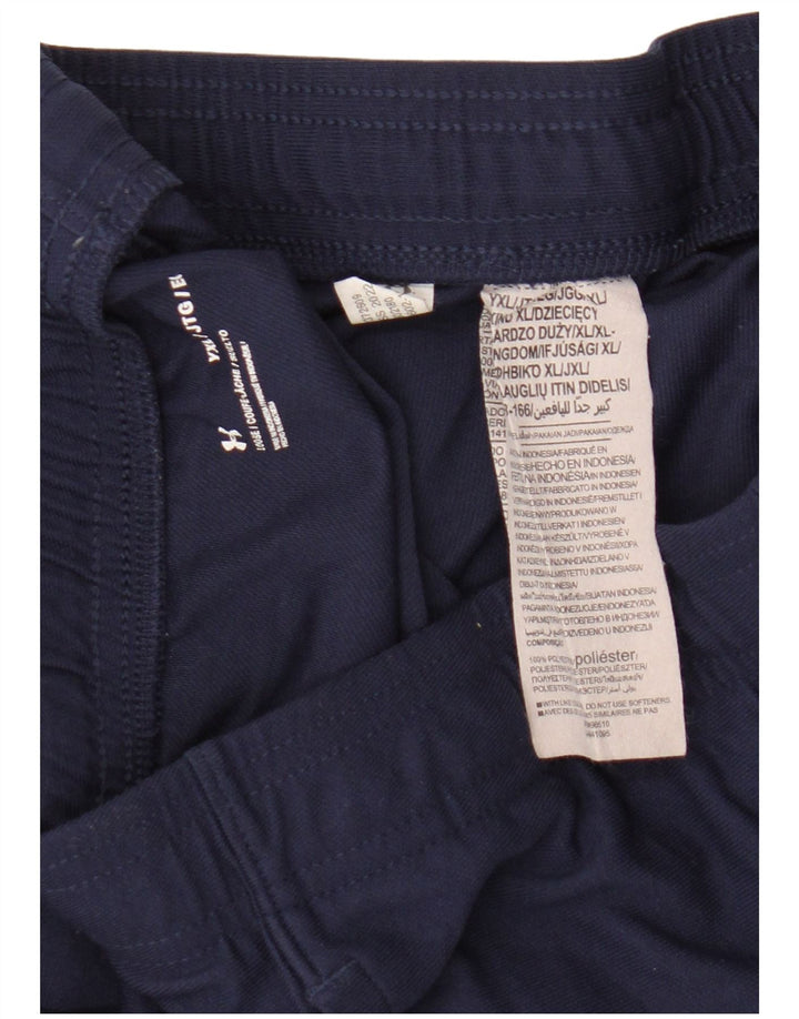 Pantaloni da tuta da ragazzo Under Armour 13-14 anni XL poliestere blu navy