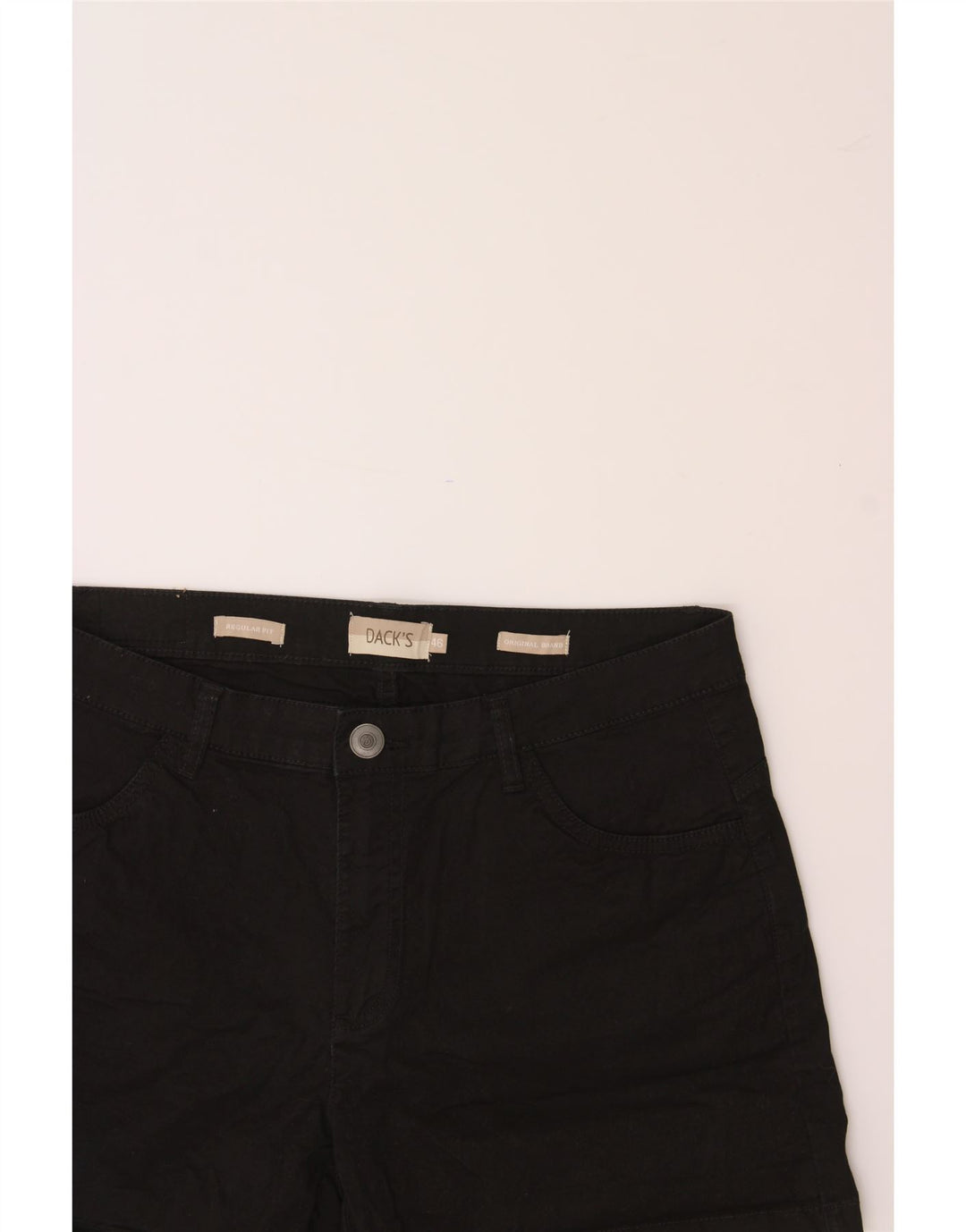 DACK'S Womens Regular Fit Casual Shorts IT 46 Large W32  Black Cotton Vintage Dack's and Second-Hand Dack's from Messina Hembry 