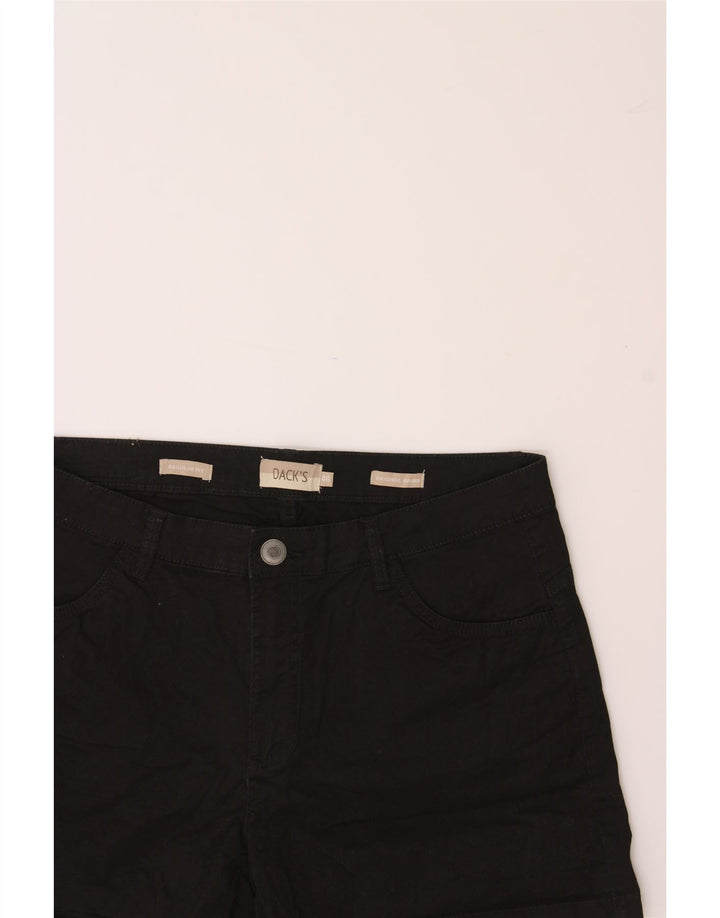 DACK'S Womens Regular Fit Casual Shorts IT 46 Large W32  Black Cotton Vintage Dack's and Second-Hand Dack's from Messina Hembry 