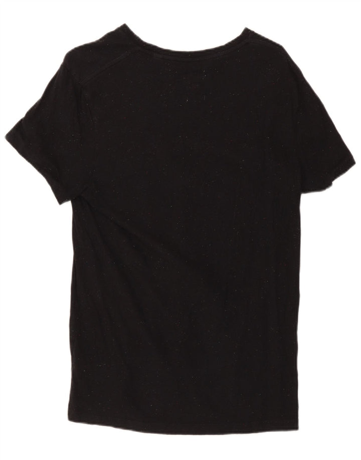 T-shirt da uomo slim fit Jack Wills Top in cotone medio nero screziato