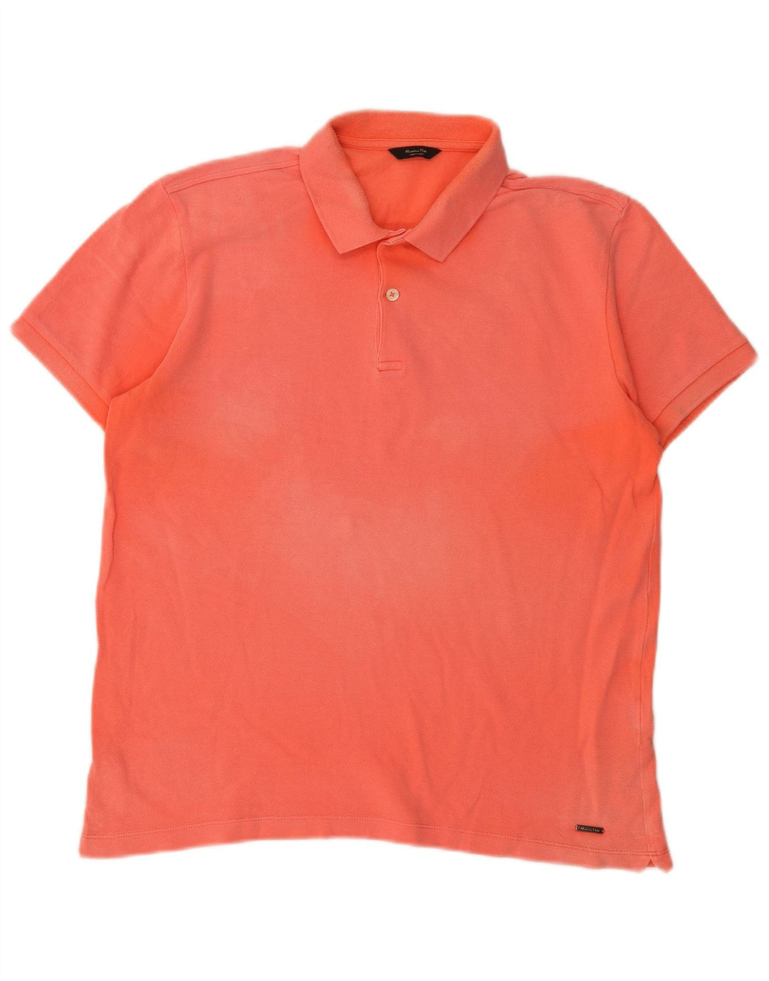 Polo Uomo Massimo Dutti Cotone Arancione Medio