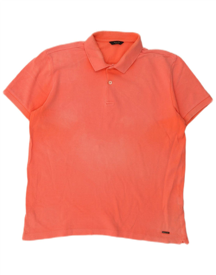 Polo Uomo Massimo Dutti Cotone Arancione Medio