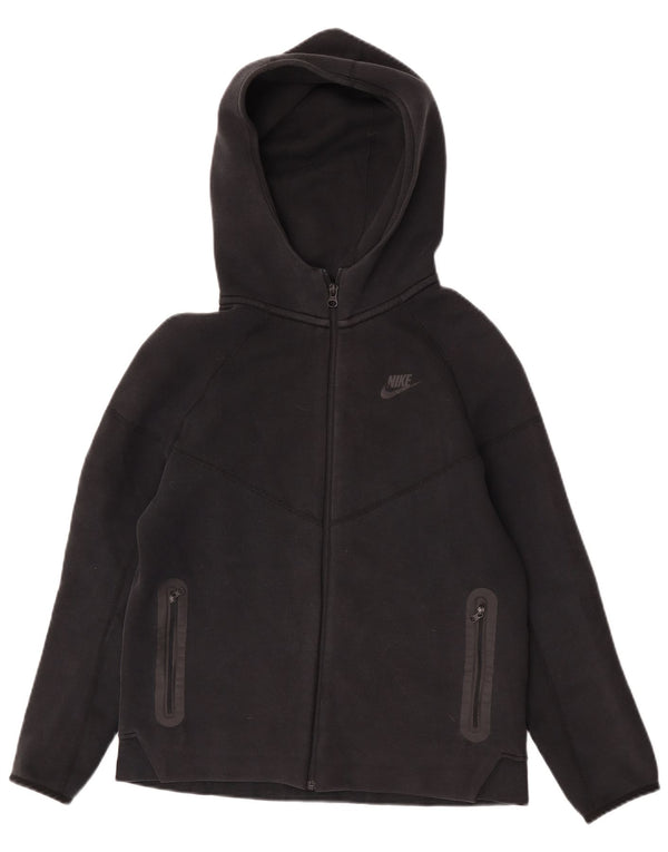 Felpa con cappuccio e zip Nike da ragazzo 13-14 anni XL in cotone nero