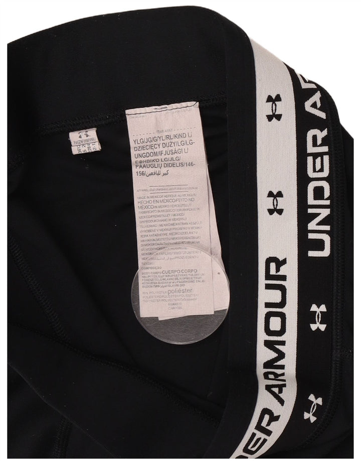 Leggings grafici per ragazze Under Armour 11-12 anni grande poliestere nero
