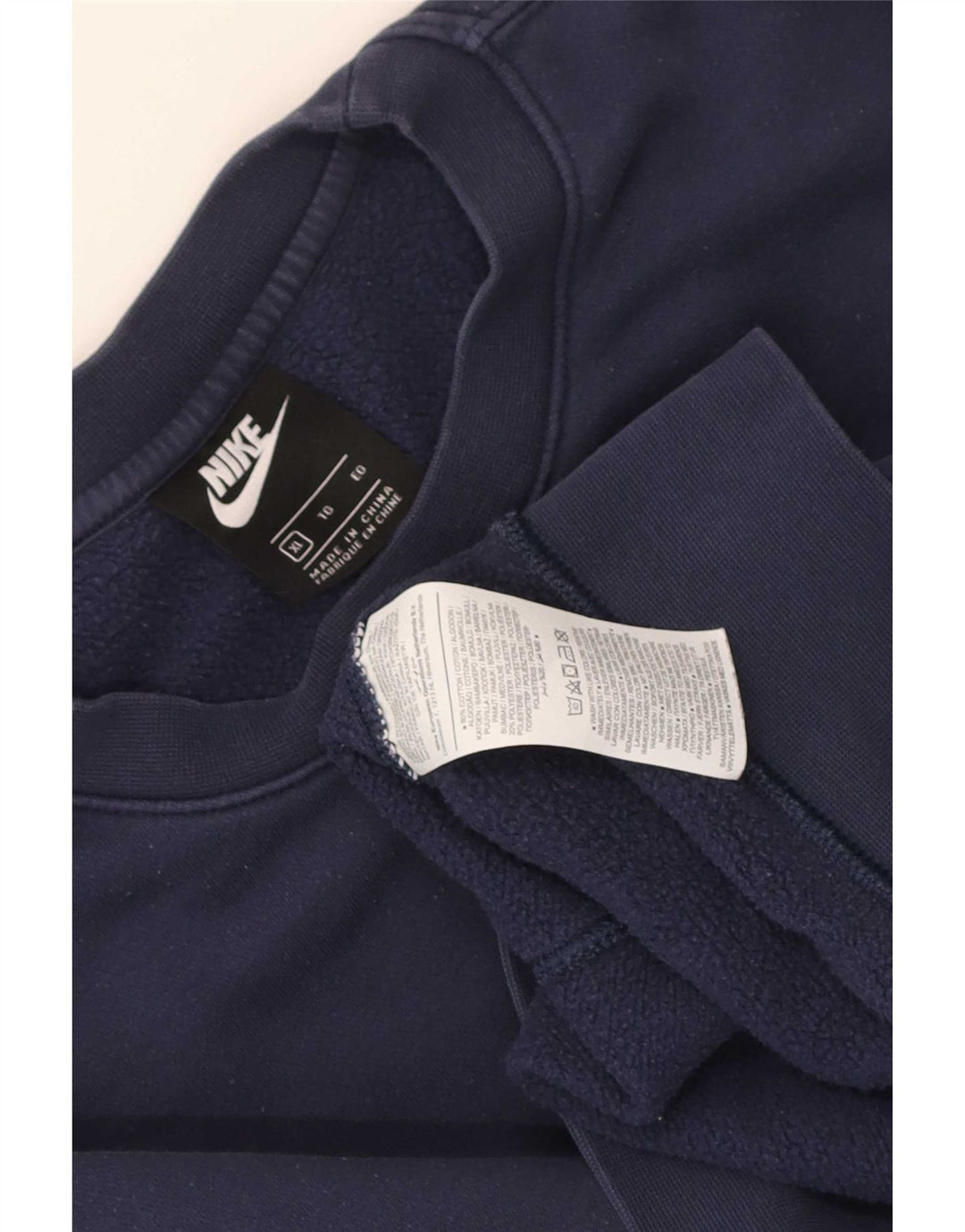 Felpa Nike Uomo Maglione XL Blu Navy Cotone