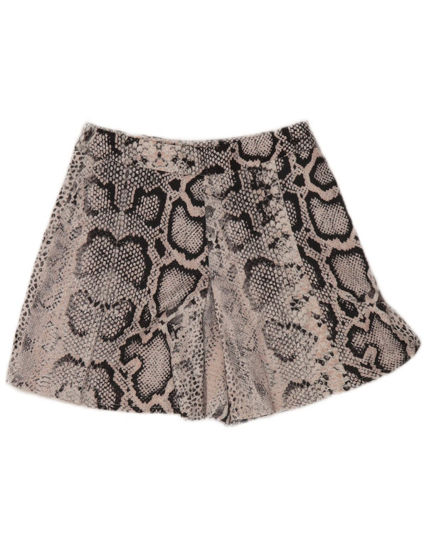 Pantaloncini casual a vita alta da donna Karen Millen UK 6 XS W25 Rosa Stampa animalier