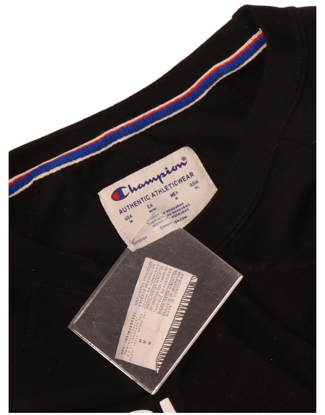 CHAMPION Felpa con grafica da uomo Maglione medio poliestere nero