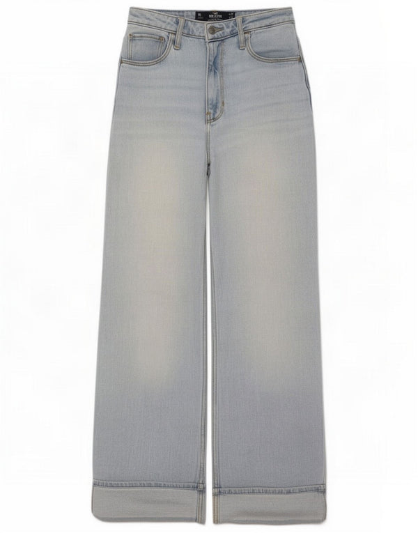 Hollister Womens Dad Ultra High-Rise Loose Jeans US 1 XS W25 L31 Blue