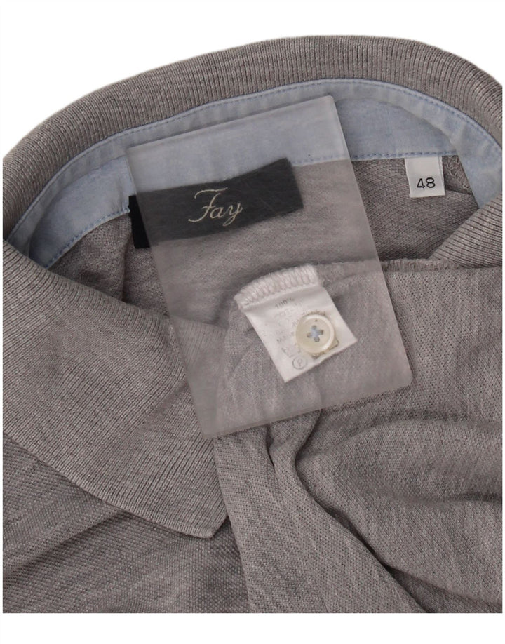 Polo Uomo Fay IT 48 Cotone Grigio Medio