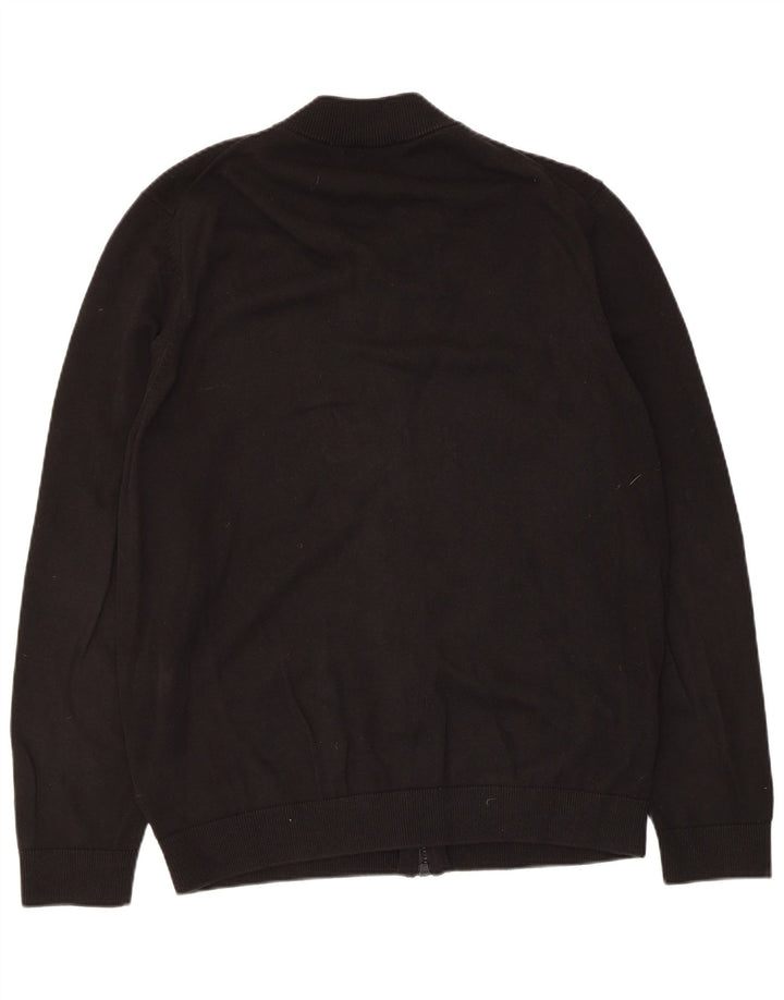 Maglione cardigan da uomo Hugo Boss XL in cotone nero