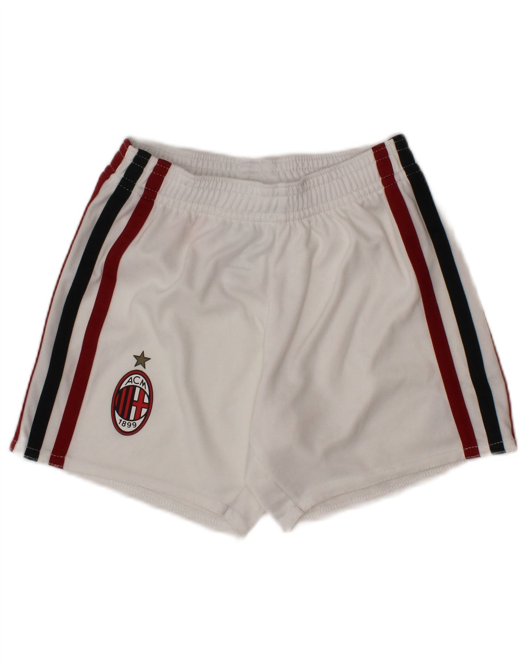 Pantaloncini sportivi ADIDAS AC Milan da ragazzo 3-4 anni in poliestere bianco