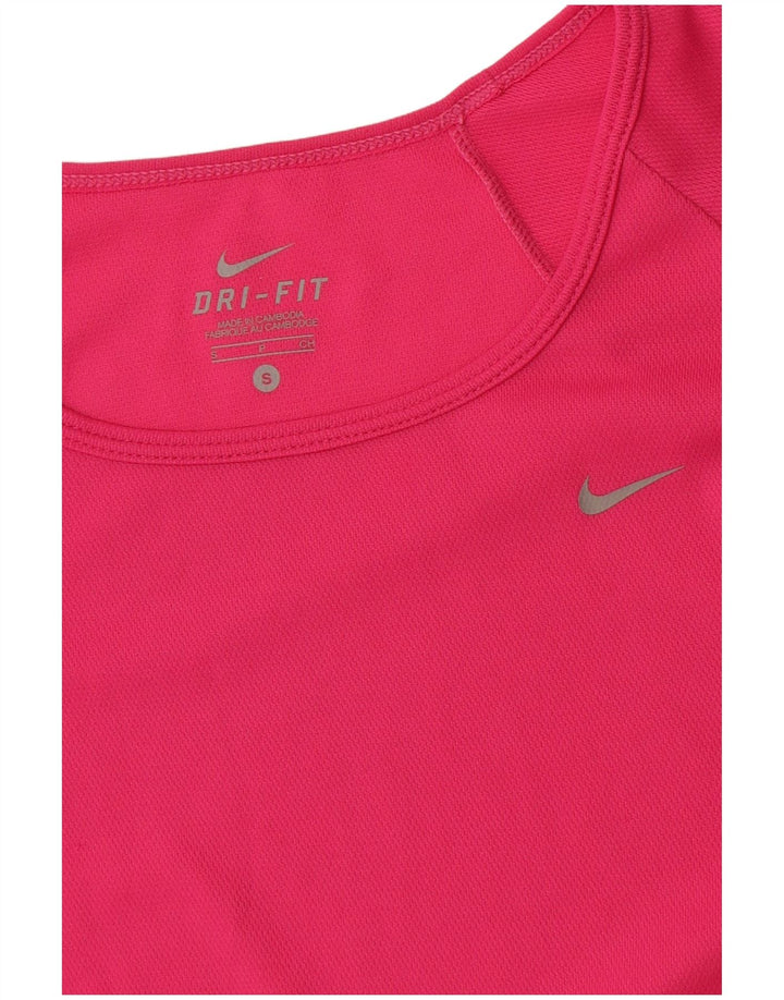 T-shirt Nike Dri Fit da donna Top UK 10 Small Rosa